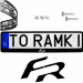 Ramki ramka tablic SEAT FR 1 szt. napis pod tablice rejestracyjne